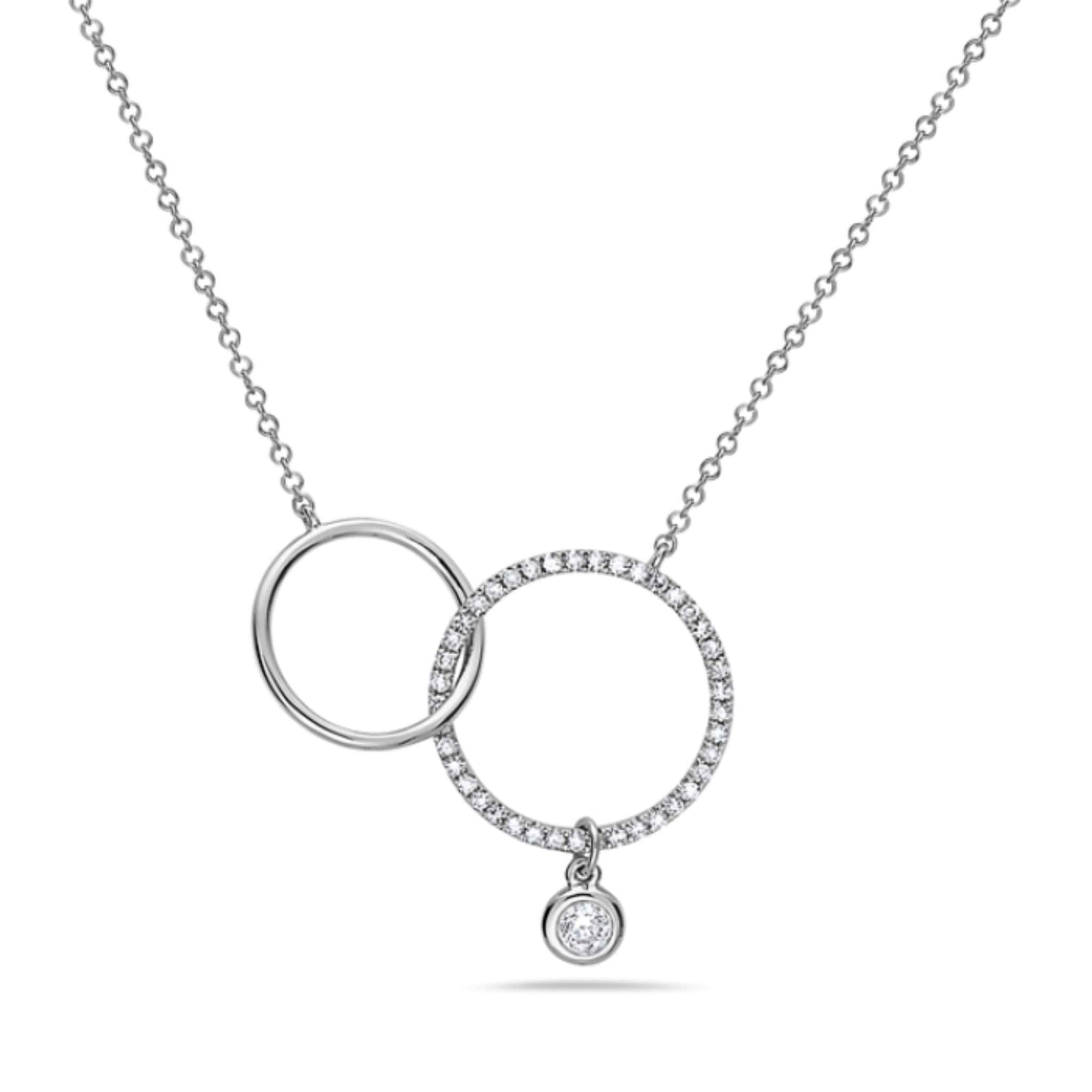 14K Diamond Interlocking Circle Necklace at Arman's Jewellers Kitchener