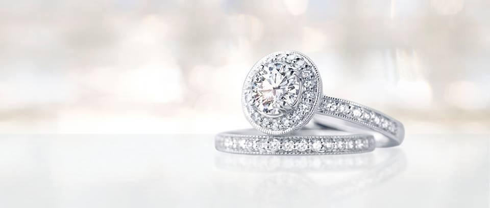 Hand crafted Custom Diamond Engagement Ring and Wedding Bands at Arman's Jewellers Kitchener-Waterloo