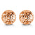 10mm 10K Rose Gold Diamond-cut Ball Stud Earrings at Arman's Jewellers