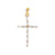 10K Yellow Gold Cubic Zirconia Cross Pendant at Arman's Jewellers 