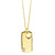 10k Yellow Gold Diamond Heart Dog Tag Necklace at Arman's Jewellers Kitchener