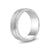 8mm Four Lined Matte Steel Band Ring at Arman's Jewellers