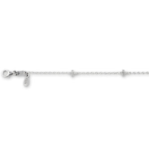 Bella Baby 10K White Gold Cross Bracelet at Arman's Jewellers