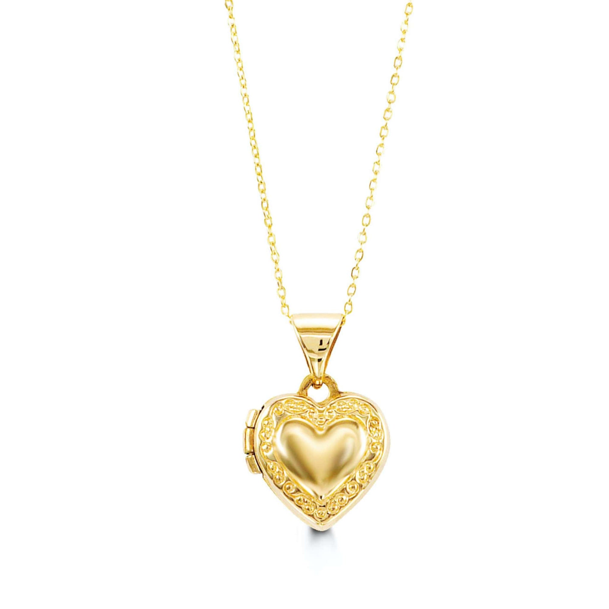 Bella Baby 10K Yellow Gold Heart Locket Necklace at Arman's Jewellers 