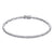 Bezel Set CZ Silver Tennis Bracelet at Arman's Jewellers