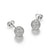 CZ Ball Silver Stud Earrings at Arman's Jewellers