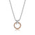 Charles Garnier 18K Rose Gold Plated "Linq" Silver Necklace at Arman's Jewellers