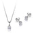 Diamondlite CZ Stud Earrings & Pendant Set in Sterling Silver at Arman's Jewellers