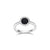 ELLE "Nautical" Black Agate Silver Ring at Arman's Jewellers
