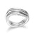 ELLE Ocean Twist Wrap CZ Silver Ring at Arman's Jewellers