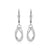 ELLE "Ovation" CZ Silver Dangle Earrings at Arman's Jewellers Kitchener