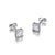 5mm Princess Cut CZ Silver Stud Earrings at Arman's Jewellers
