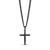 Stainless Steel Black  Crucifix Cross Pendant Necklace at Arman's Jewellers
