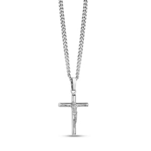 Stainless Steel Crucifix Cross Pendant Necklace at Arman's Jewellers