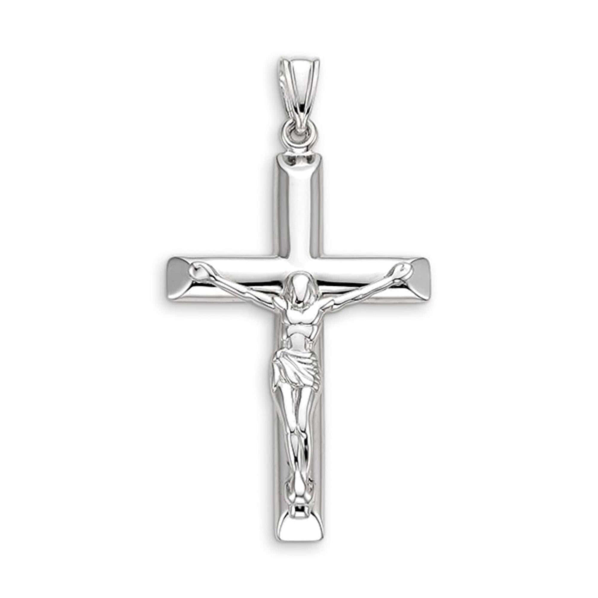 10K White Gold Crucifix Cross Pendant at Arman's Jewellers Kitchener