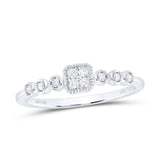 10K White Gold Diamond Stackable Ring (1/10 ct. Tw.) at Arman's Jewellers Kitchener