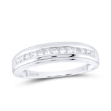 10K White Gold Men's Princess Cut Diamond Wedding Band at Arman's Jewellers Kitchener