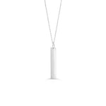 10K White Gold Vertical Bar Necklace at Arman's Jewellers Kitchener