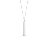 10K White Gold Vertical Bar Necklace at Arman's Jewellers Kitchener