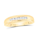 10K Yellow Gold Men's Diamond Wedding Band at Arman's Jewellers Kitchener