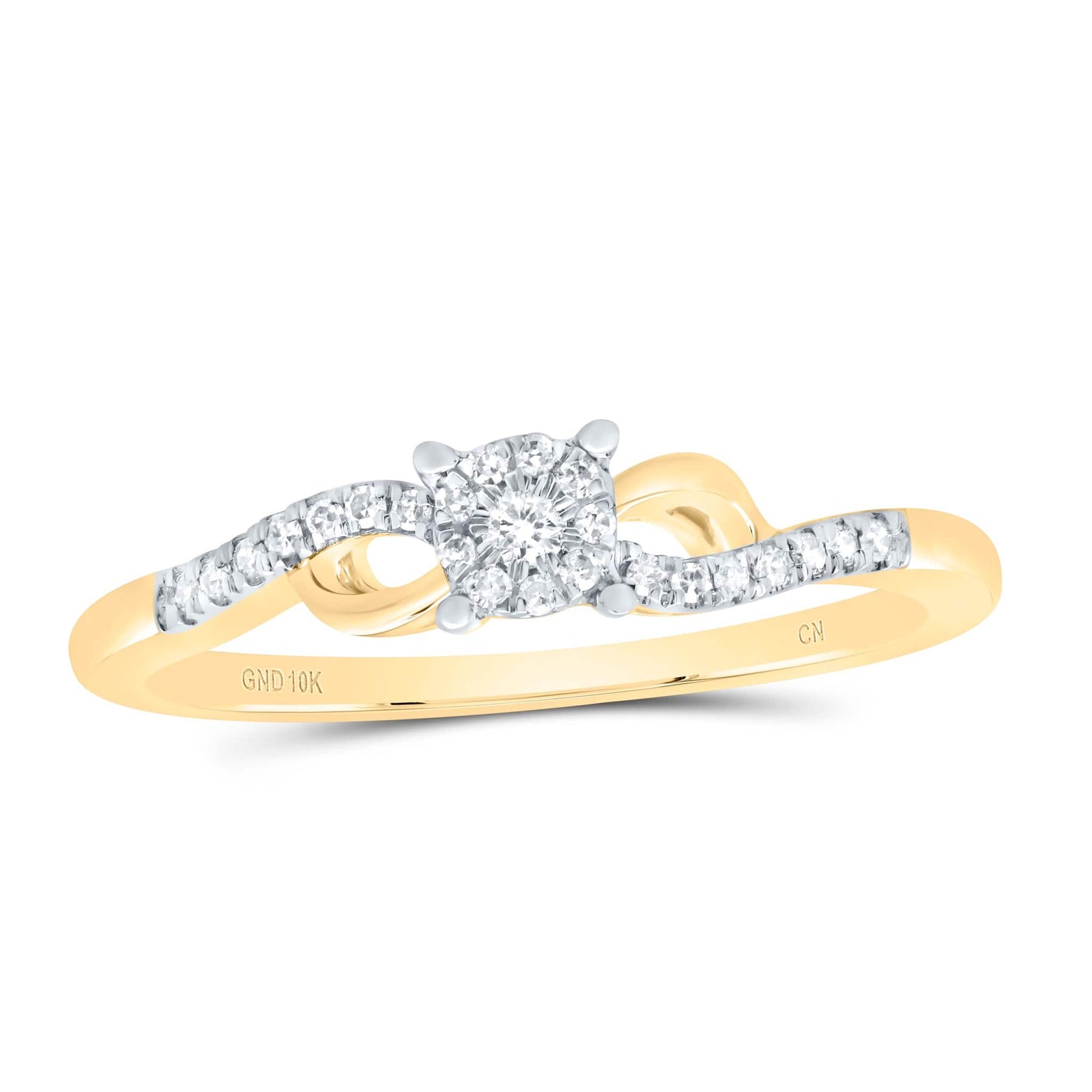10K Yellow Gold  Diamond Promise Ring at Arman's Jewellers Kitchener
