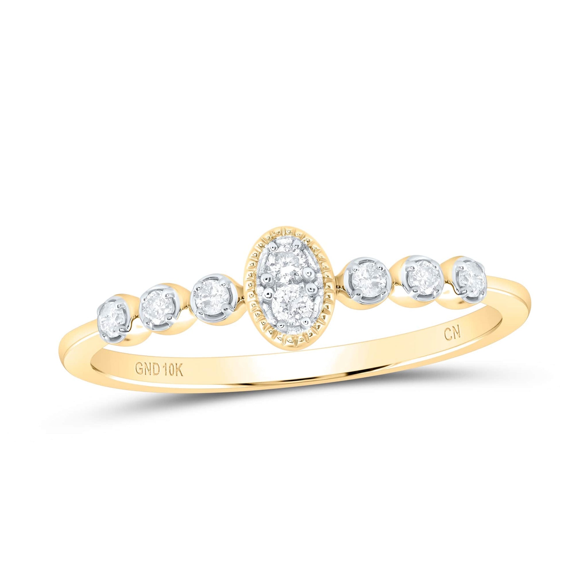 10K Yellow Gold Diamond Stackable Ring (1/10 ct. Tw.) at Arman's Jewellers Kitchener