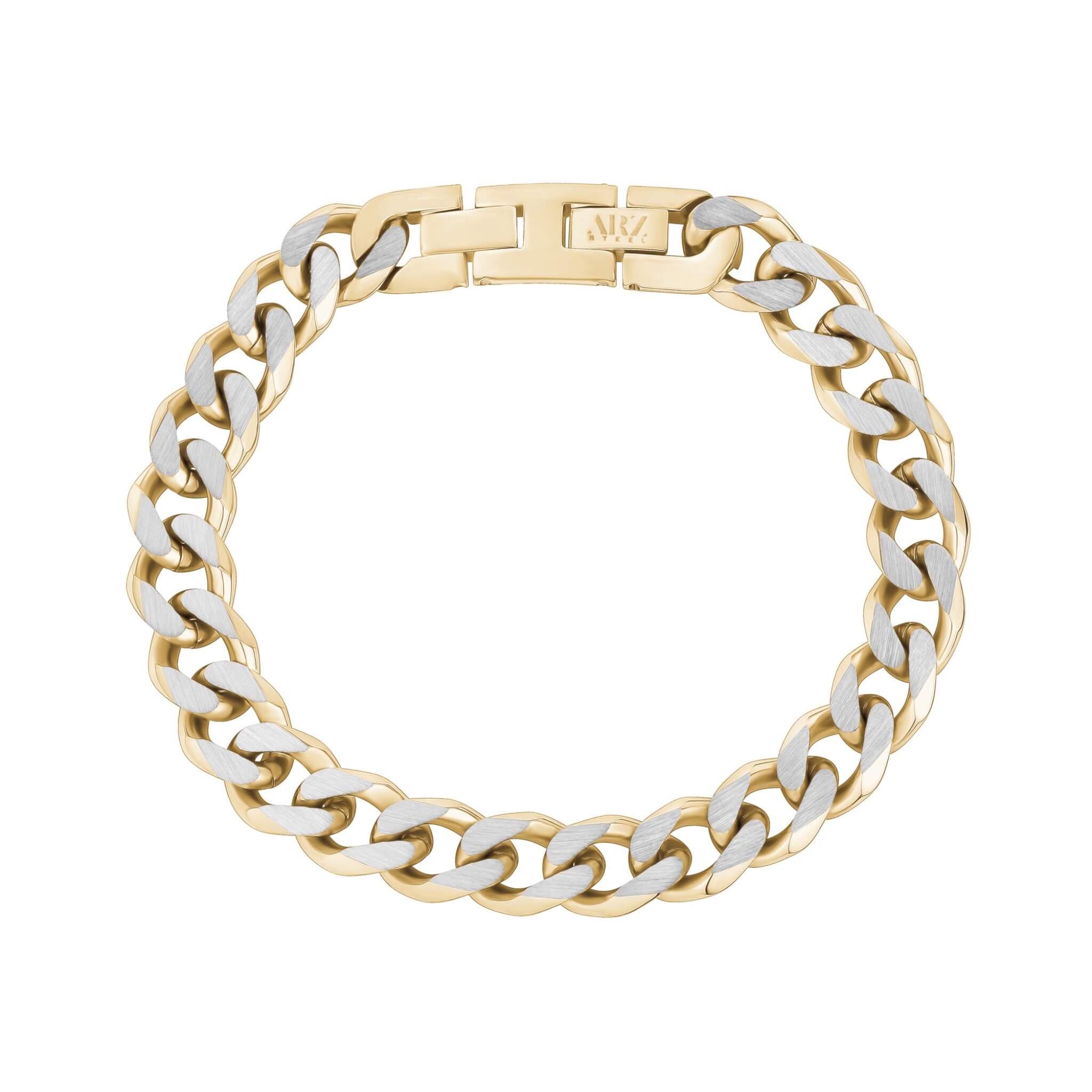 11mm Two-tone Cuban Link Steel Bracelet at Armans Jewellers Kitchener 