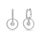 14K Diamond Circle Hoop Earrings at Arman's Jewellers Kitchener
