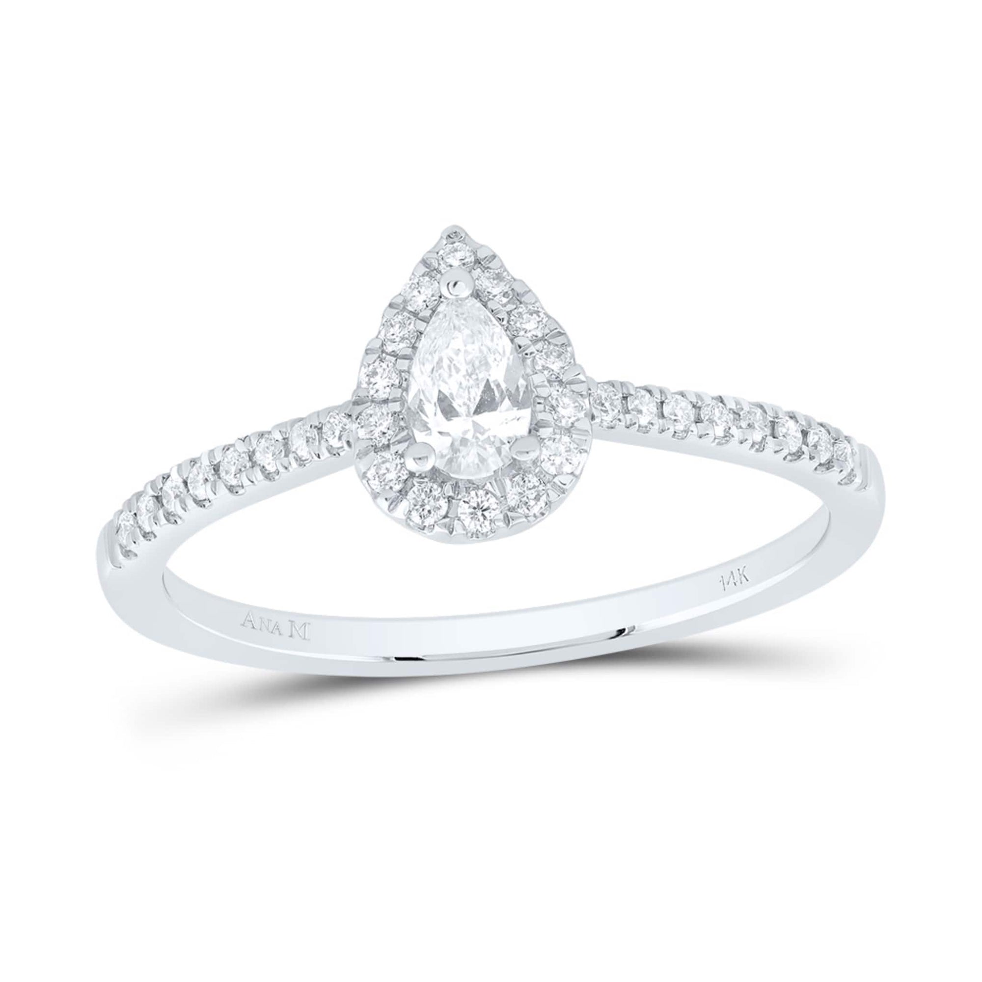 14K White Gold Ana Pear Diamond Ring (1/3 ct. Tw.) at Arman's Jewellers Kitchener