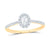 14K Yellow Gold Ana Oval Diamond Ring (1/3 ct. Tw.) at Arman's Jewellers Kitchener