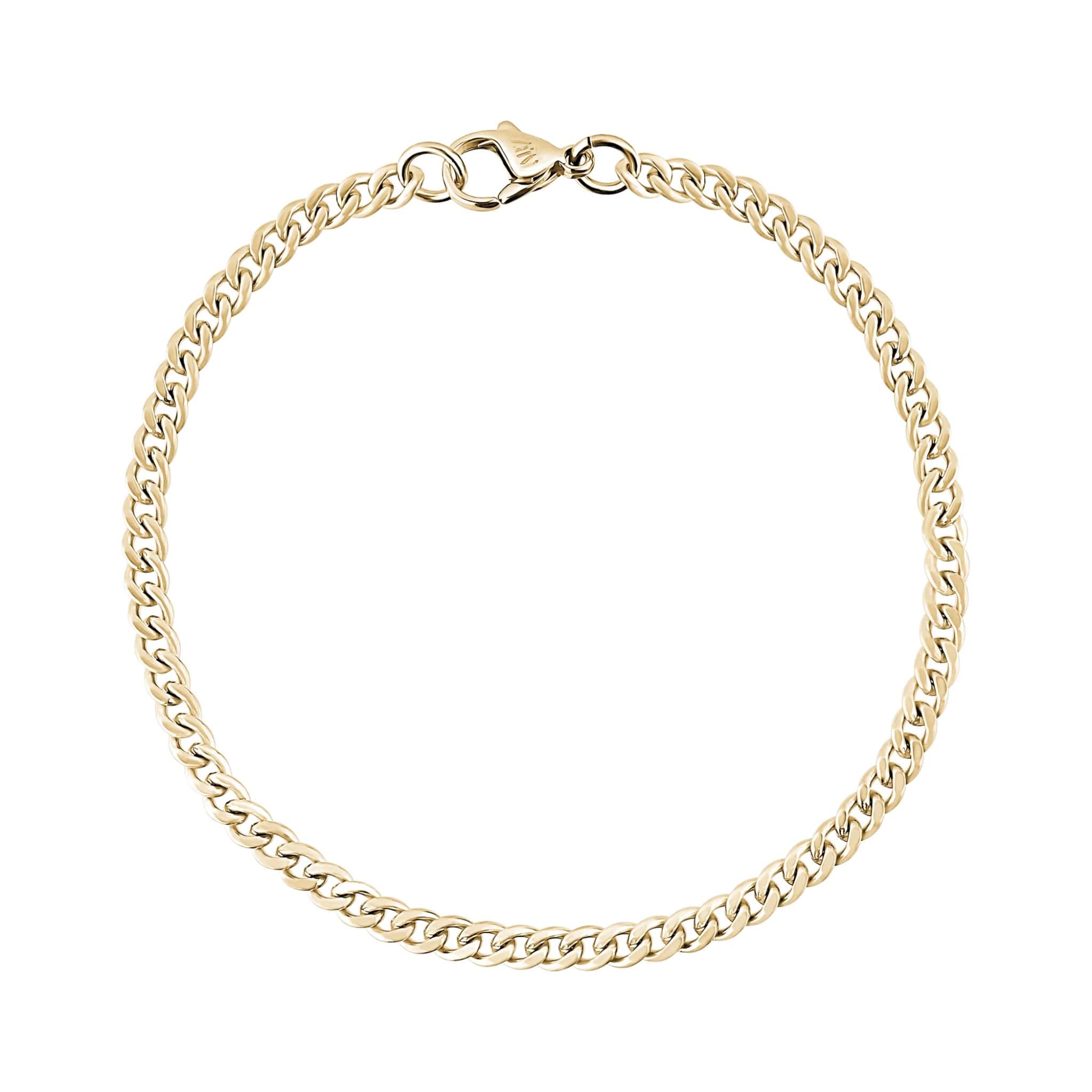 3.5mm Gold Cuban Link Steel Bracelet at Arman's Jewellers Kitchener