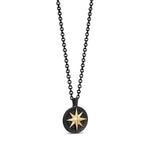 Black North Star Pendant Steel Necklace at Arman's Jewellers Kitchener