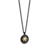 Black North Star Pendant Steel Necklace at Arman's Jewellers Kitchener