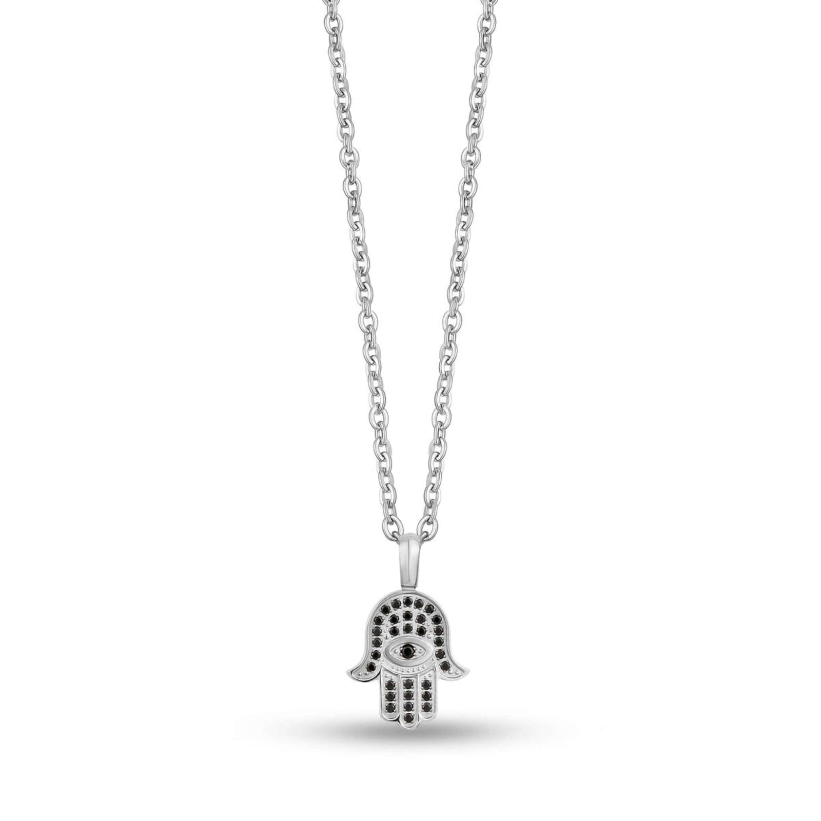 Black Stone Hamsa Pendant Necklace at Arman's Jewellers Kitchener