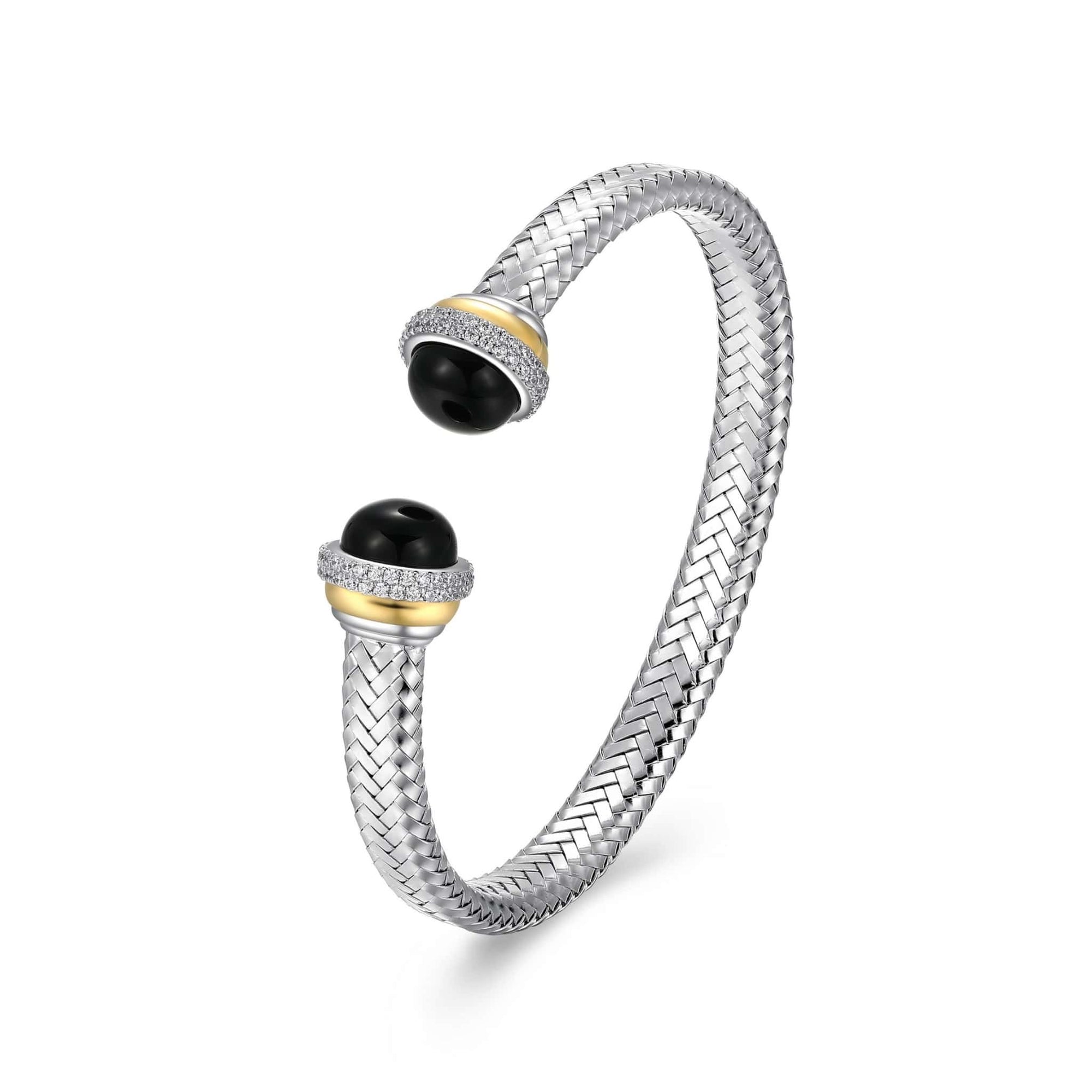 Charles Garnier "New Mesh" Woven Cuff Bangle Bracelet at Arman's Jewellers Kitchener