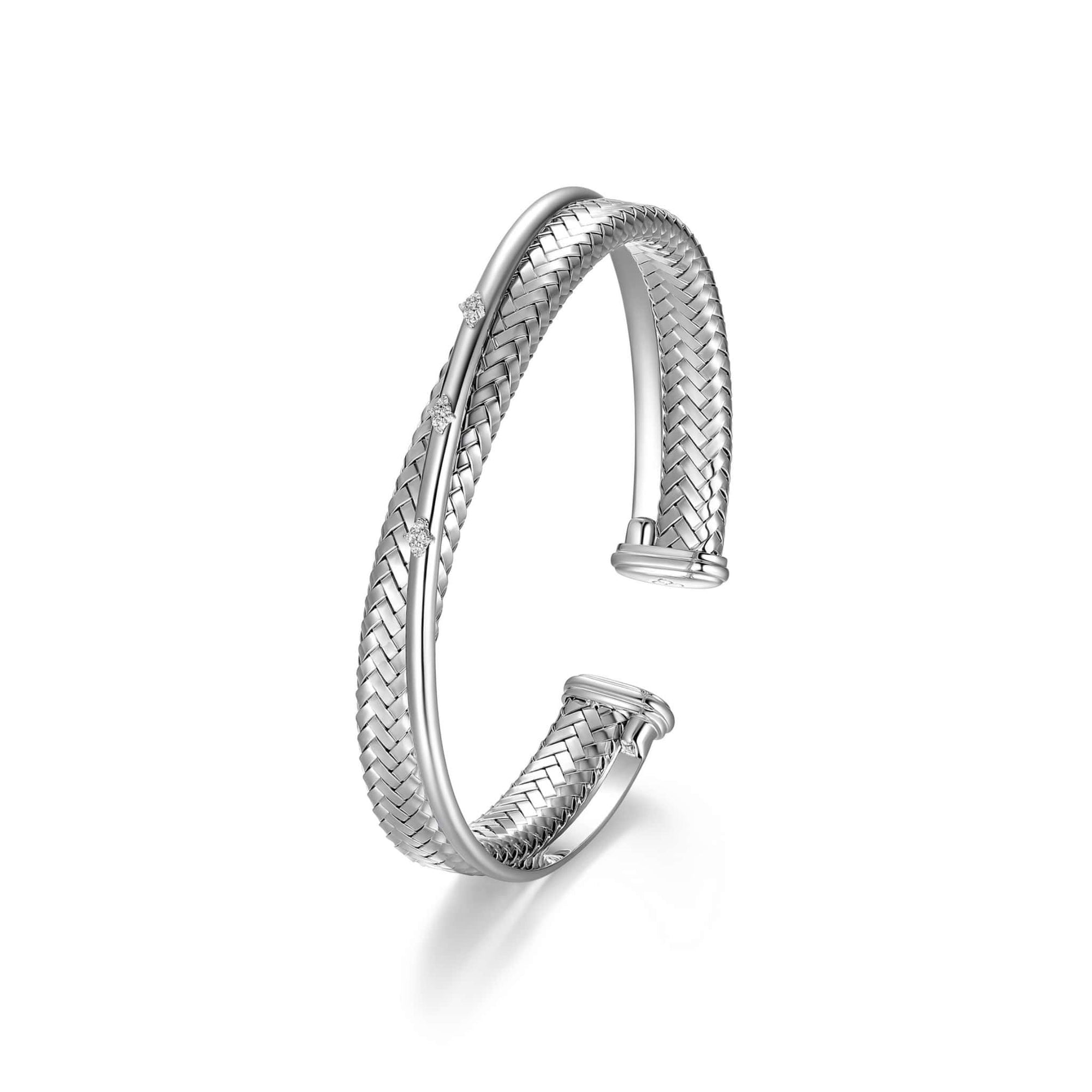 Charles Garnier "New Mesh" Crisscross Bangle Bracelet at Arman's Jewellers Kitchener