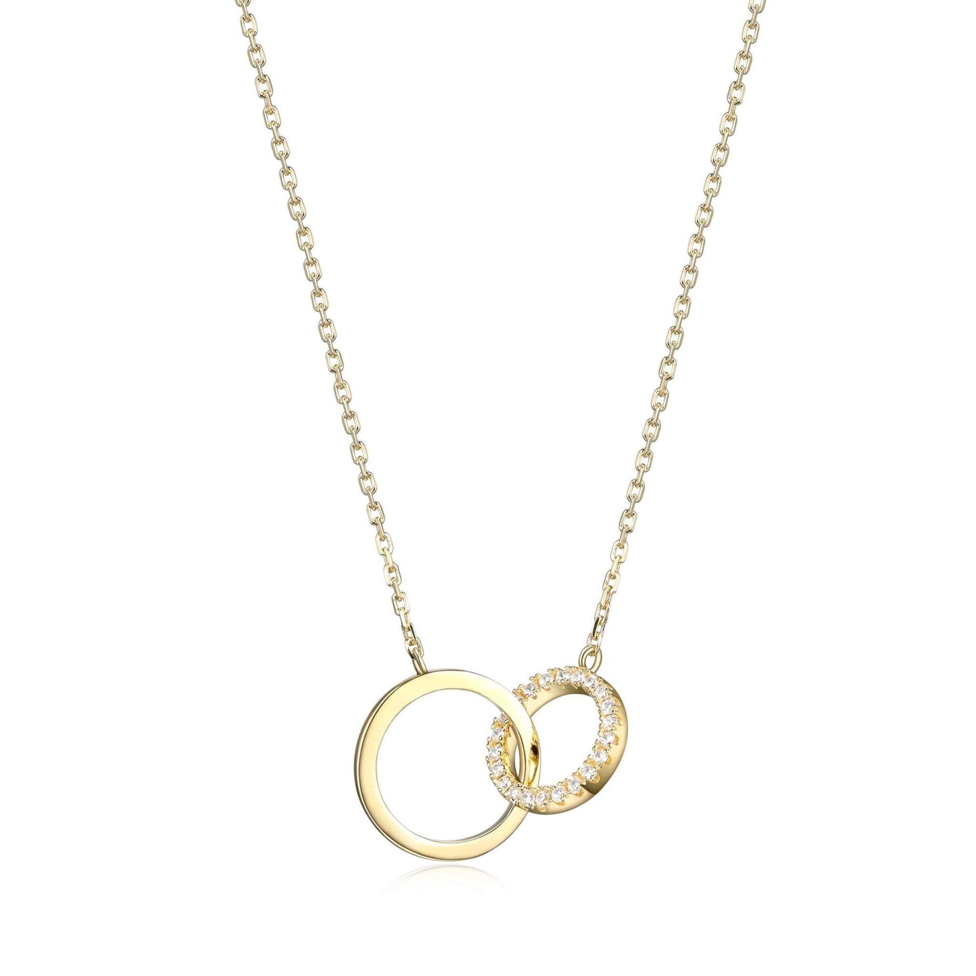 Interlocking Circle 18K Gold Plated Silver Necklace at Arman's Jewellers Kitchener