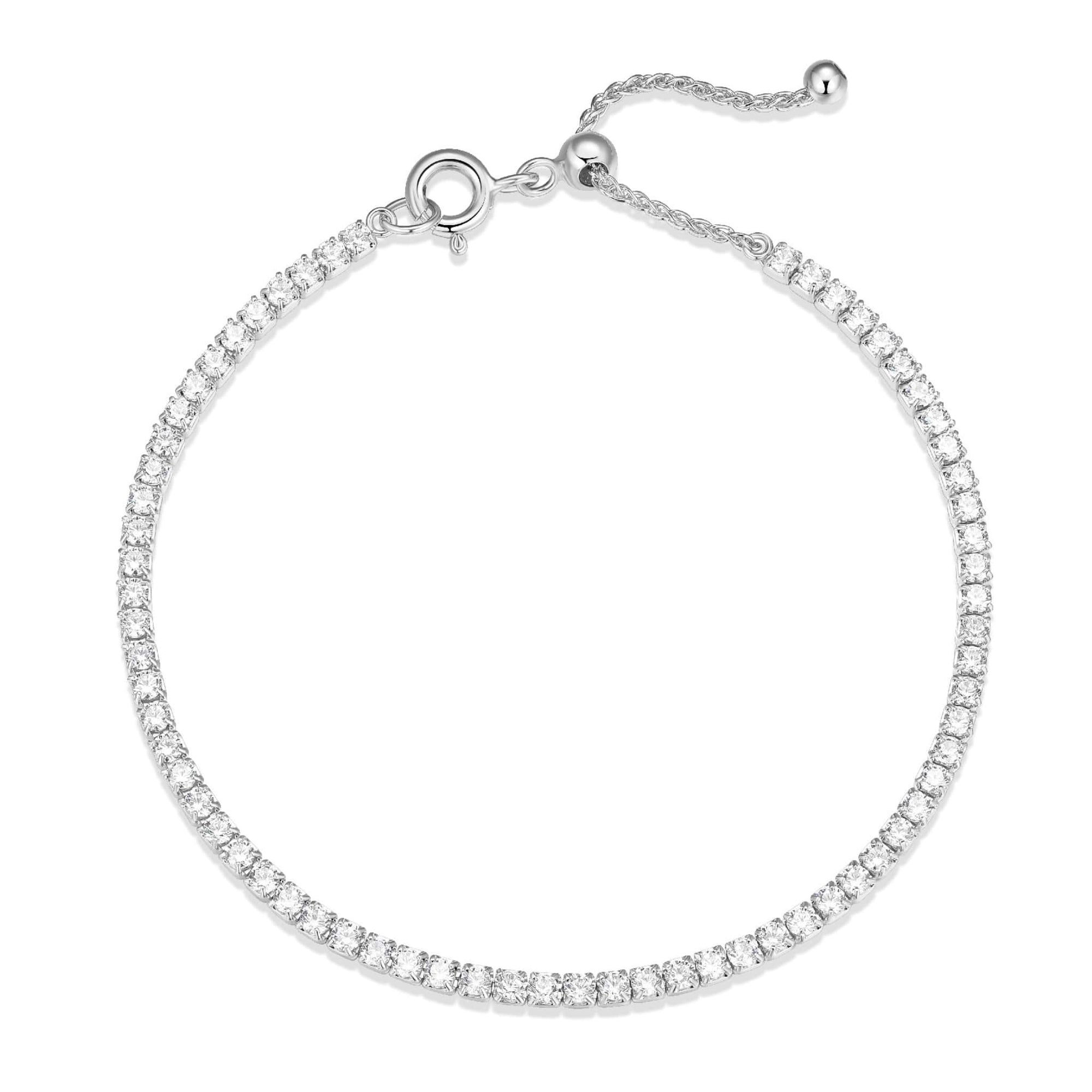 Diamondlite CZ Adjustable Silver Tennis Bracelet at Armans Jewellers Kitchener