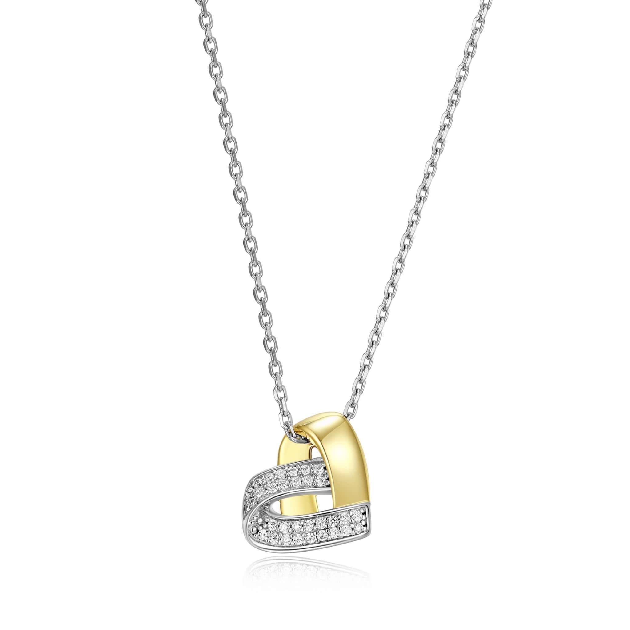 ELLE "Amour" Two Tone Silver Necklace at Arman's Jewellers Kitchener