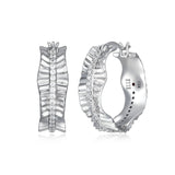 ELLE "Breeze" 24mm Silver Hoop Earrings at Arman's Jewellers Kitchener