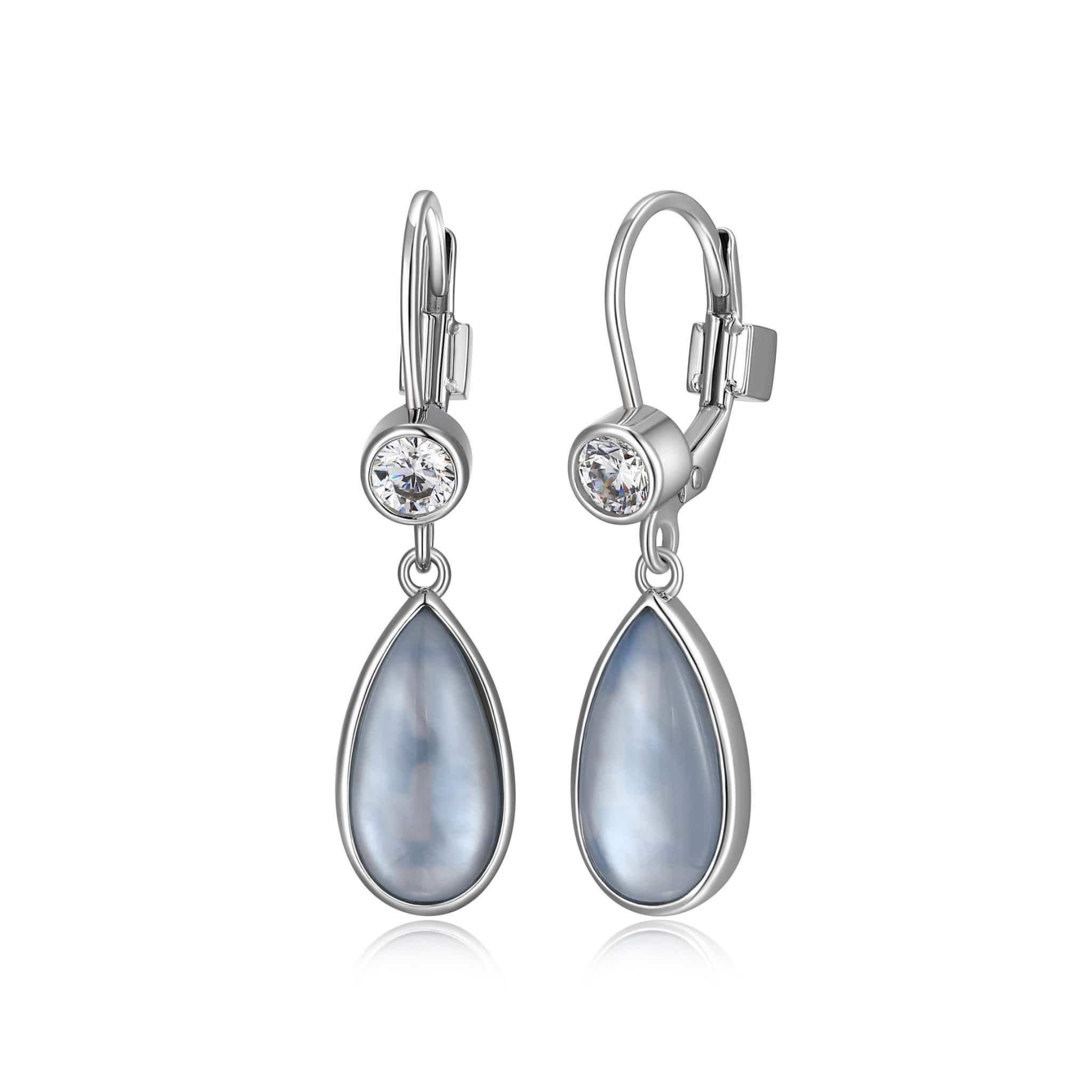 ELLE "Ethereal Drops" Mother of Pearl Silver Earrings at Arman's Jewellers Kitchener