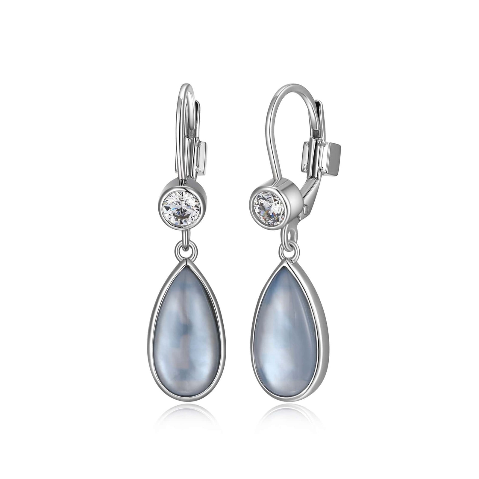 ELLE "Ethereal Drops" Mother of Pearl Silver Earrings at Arman's Jewellers Kitchener