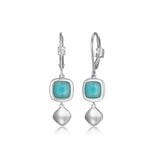 ELLE "Mirage" Amazonite Silver Dangle Earrings at Arman's Jewellers Kitchener