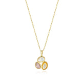 ELLE Riviere Gems 18K Yellow Gold Silver Necklace at Arman's Jewellers Kitchener 
