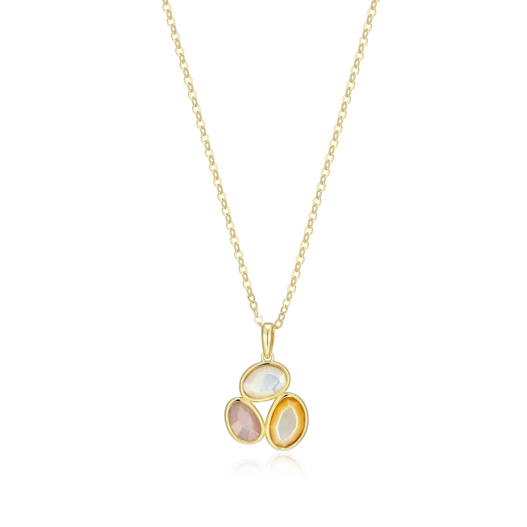 ELLE Riviere Gems 18K Yellow Gold Silver Necklace at Arman's Jewellers Kitchener 