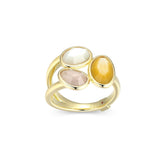 ELLE "Riviere Gems" 18K Yellow Gold Plated Silver Ring at Arman's Jewellers Kitchener