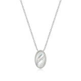 ELLE "Twist" Mother of Pearl Silver Necklace at Arman's Jewellers Kitchener 