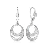 ELLE "Between" CZ Silver Dangle Earrings at Arman's Jewellers Kitchener Waterloo