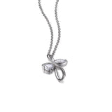 ELLE Infinity CZ Silver Cross Necklace at Arman's Jewellers Kitchener 