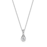 ELLE "Tulip" CZ Silver Necklace at Arman's Jewellers Kitchener Waterloo